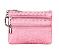 Porte-monnaie pour femme avec fermeture éclair - Mini sac de concert - Boîte cadeau (rose, taille unique)