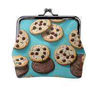 Porte-monnaie pour femme avec inscription « Cookies Food Chocolate Chips » - Pour pièces de monnaie, cartes, petits objets