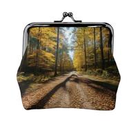 Porte-monnaie pour femme avec inscription « Tree in the Fall » - Petites pochettes avec verrou - Pour pièces de monnaie, cartes, petits articles