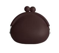 Porte-monnaie pour femme - Petite pochette en silicone avec verrou pour pièces de monnaie, clés, rouge à lèvres et écouteurs - Mini porte-monnaie mignon pour la vie quotidienne, les voitures, les