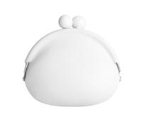 Porte-monnaie pour femme - Petite pochette en silicone avec verrou pour pièces de monnaie, clés, rouge à lèvres et écouteurs - Mini porte-monnaie mignon pour la vie quotidienne, les voitures, les