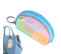 Porte-monnaie pour femme, pochette à monnaie avec porte-clés | Sac de rangement portable avec fermeture éclair motif écailles arc-en-ciel pour femmes et filles, voyage, famille, vacances tendance