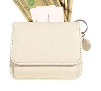 Porte-Monnaie pour Femme, Porte-Monnaie,Portefeuille Porte-Cartes à Fermeture éclair en Cuir PU - Pochette Porte-Change Portable Faite à la Main pour écouteurs, Rouge à lèvres, Carte de crédit