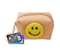 Porte-monnaie pour femme, porte-monnaie pour pièces de monnaie | Doté d'un motif de broderie unique, porte-clés mignon pour pochette de pièces de monnaie | Porte-clés de sac mignon brodé et polyvalent