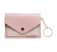Porte-monnaie pour femme - Portefeuille couleur Caramel de 10 cm, poche avec fermeture porte-clés, mini porte-monnaie compact, durable | portefeuille portable pour écouteurs, porte-cartes, rouge à