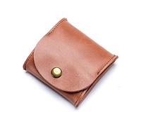 Porte-Monnaie pour Femmes Portefeuille Compact Mini Porte-Monnaie Carré Porte-Monnaie Pochette Souple pour Dames (Marron 8x8x1.5cm)