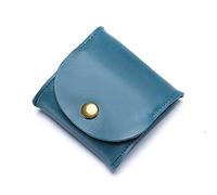 Porte-Monnaie pour Femmes Portefeuille Compact Mini Porte-Monnaie Carré Porte-Monnaie Pochette Souple pour Dames (Bleu 8x8x1.5cm)