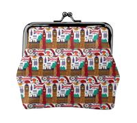 Porte-monnaie pour journaux scolaires, petit portefeuille pour hommes et femmes, pour le shopping et les sorties décontractées, noir, One Size, Art déco