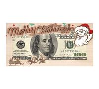 Porte-monnaie pour Noël, porte-monnaie de Noël - Porte-cartes de Noël drôles - Décoration de Noël exquise en bois - Porte-billets de fête pour amoureux, amis, vacances, familles