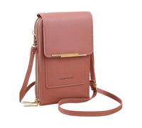 Porte-monnaie pour téléphone - Pochette pour clés mobiles à écran tactile | Sacs de téléphone en cuir synthétique avec fermeture éclair pour femme avec fente pour carte | ou rouge à lèvres argent