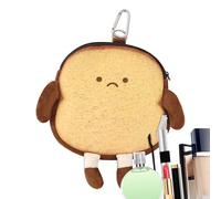Porte-monnaie pour toast, porte-monnaie à fermeture éclair, porte-monnaie en peluche, petite poche pour argent, petit sac de voyage léger pour femmes, filles, , sac à dos, shopping, usage