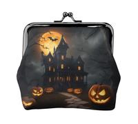 Porte-monnaie pratique avec imprimé horreur d'Halloween pour femme (11,5 x 10,5 cm) exquis, noir, One Size