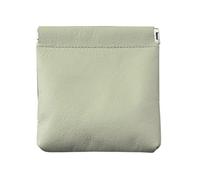 Porte-monnaie pratique en cuir synthétique avec fermeture à ressort en métal élégant pour ranger les pièces de monnaie, porte-monnaie, porte-cartes, portefeuille pour homme, Vert, Beauté de masse