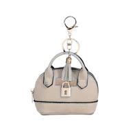 Porte-monnaie pratique en cuir synthétique robuste pour femmes, rouge à lèvres, cartes et câble de données, crème