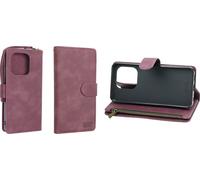 Porte-monnaie Premium caseroxx pour téléphone portable Emporia Smart 6 / ME.6, similicuir velours, 6 emplacements pour cartes, grand compartiment pour la monnaie avec fermeture éclair, support, boucle