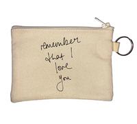 Porte-monnaie « Remember That I Love You » Beige