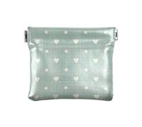 Porte-monnaie rétro en cuir avec cœurs et pois pour femme, Cœurs à pois rétro, 4.33x3.74In, Cœurs à pois rétro