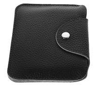 Porte-monnaie Rétro en Cuir Noir, Paquet à Monnaie Portable pour Hommes | Grosse Capacité Interne, Structure Intérieure Compartimentée, Rangement Trié, Style Élégant, Présents de Fête