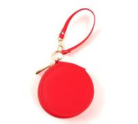 Porte-monnaie RoadLoo pour femme - Petit porte-monnaie étanche - Fermeture éclair - Avec poche pour pièces de monnaie - Pour femmes et filles, rouge, Classique