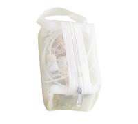Porte-monnaie robuste en maille de nylon avec fermeture éclair lisse pour un accès facile et une utilisation organisée, blanc