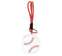 Porte-monnaie rond - Pochette pour pièces de monnaie, sac de transport en forme de boule sur le thème du sport, porte-clés, porte-monnaie, porte-monnaie, porte-cartes | Pour argent, pendentif rouge à