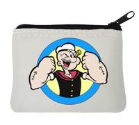 Porte-monnaie Sailor Big Arms en néoprène Blanc 10 x 11 cm