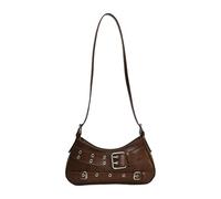 Porte-monnaie simple Sac à main sous le bras Associations d'argent Mignon Griffes Porte-monnaie avec fermeture éclair Sacs à bandoulière pour femmes filles Cadeaux Sac à main, marron