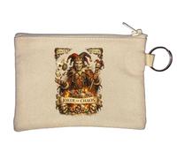 Porte-monnaie Sinister Jester entouré d'éléments du chaos Beige