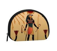 Porte-monnaie sous-marin avec imprimé lion de mer pour femme - Joli petit portefeuille avec fermeture éclair, Sun Old Egyptian Timeless Grace, One Size, Pochette à monnaie