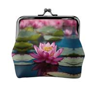 Porte-monnaie Spirit Of The Lotus, petit porte-cartes, portefeuille pour homme et femme, pour le shopping et les sorties décontractées, noir, One Size, Art déco