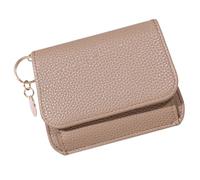 Porte-monnaie style coréen en cuir PU changeant de couleur unie Petit portefeuille Porte-cartes court Style coréen Porte-cartes court en cuir PU Petit pour le quotidien, abricot, Beauté de masse