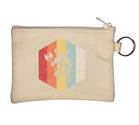 Porte-monnaie style rétro délavé mythologie grecque minotaure beige