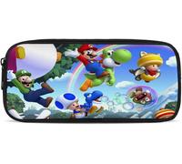 Porte-Monnaie Super Mario En Cuir Souple Avec Fermeture Éclair
