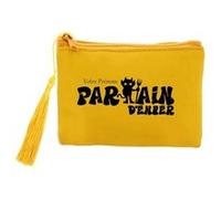 Porte monnaie Taperso jaune motif parrain d'enfer personnalisable jaune