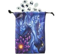 Porte-monnaie Tarot - Boîte à bouquets en velours - Étui style gothique pour apprendre Divination Bijoux Halloween Maquillage Débutants Jeu