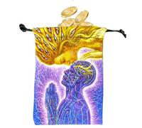 Porte-monnaie Tarot | Porte-bouquet Tarot Oracle en Velours,Étui Vintage Mignon Pour Divination Jeu Fête d'Halloween