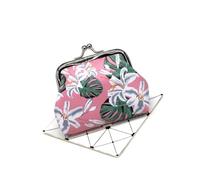 Porte-monnaie tendance avec imprimé floral pour fille - Portefeuille pour femme - Mini sac d'argent en cuir PU - Porte-cartes, a, 1PCS