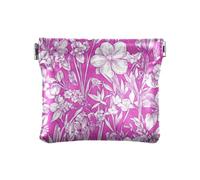 Porte-monnaie tendance en cuir PU avec fermoir pratique pour homme et femme Motif fleurs roses