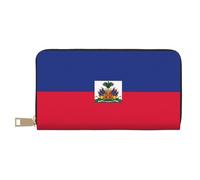 Porte-monnaie tendance et polyvalent avec drapeau haïtien - Peut contenir des téléphones portables, des pièces de monnaie, des clés