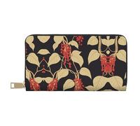 Porte-monnaie tendance et polyvalent avec inscription « Red Berries on the Vine » - Peut contenir des téléphones portables, des pièces de monnaie, des clés