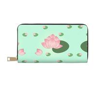 Porte-monnaie tendance et polyvalent avec motif fleurs de lotus qui attendent de fleurir pour téléphone portable, pièces de monnaie, clés
