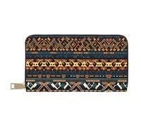 Porte-monnaie tendance et polyvalent avec texture ethnique tribale africaine pouvant contenir des téléphones portables, des pièces de monnaie, des clés