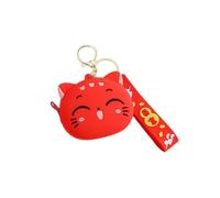 Porte-monnaie tendance mignon délicat design spécial sac à main style décontracté simple porte-clés portefeuille cadeau porte-clés rouge, Rouge, Fidèle à la description, comme description