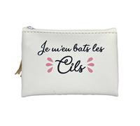 Porte Monnaie - THE REPLICANT - Cils avec Message - Blanc - Dimensions : 12 x 0,5 x 9 cm - Mixte