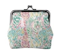 Porte-monnaie Tigre Aquarelle, Porte-monnaie de changement de baiser, petit porte-monnaie en cuir synthétique pour femme