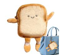 Porte-Monnaie Toast - Portefeuille en Forme De en Fibre De Polyester 5,51 X 5,12 Pouces | Porte-Monnaie Fantaisie avec Fermeture Éclair pour, Adolescents, Femmes | Portefeuille to