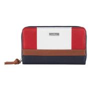 Porte-monnaie - TOM TAILOR - Juna Long Zip Wallet - Bleu/Rouge - Synthétique - Maritim