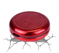 Porte-monnaie - Trieur d'argent et porte-monnaie multifonction | Distributeur de pièces en aluminium portable et petit, petit support de change pour collections, Rouge, 3,27x1,06 pulgadas, Voir