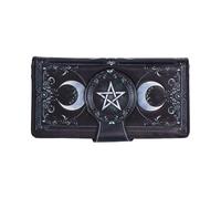 Porte-monnaie triple lune en relief, 10 cm x 3 cm x 19 cm