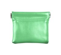 Porte-monnaie turquoise en cuir synthétique souple pour homme et femme, taille 10,9 x 9,4 cm, Vert malachite très léger, one size, Vert malachite très léger